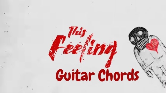 This is a poster for This Feeling Guitar chords