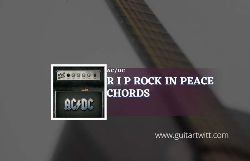 R I P Rock In Peace