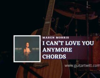 I Cant Love You Anymore