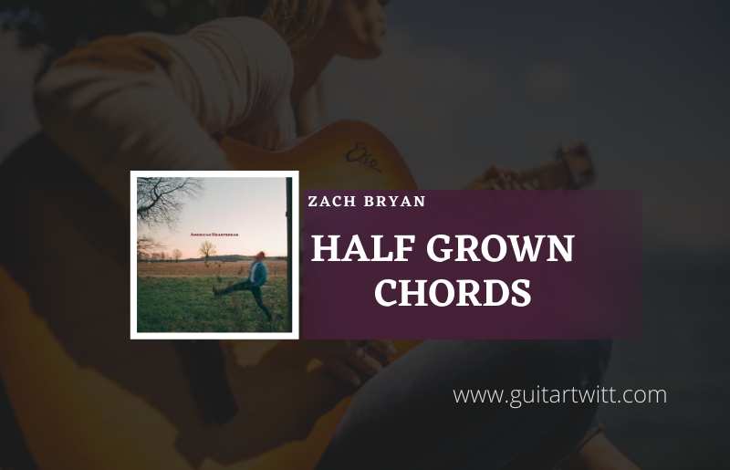 Half Grown chords by Zach Bryan 1