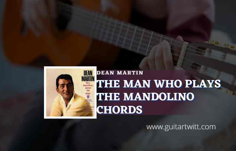 The Man Who Plays The Mandolino
