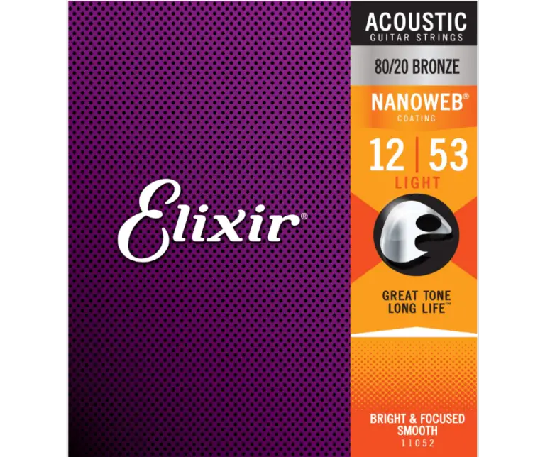 Elixir Nanoweb Phosphor Bronze Acoustic Guitar Strings