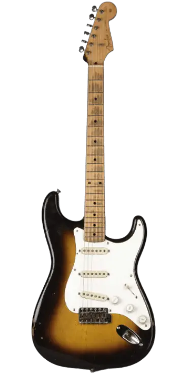 Fender 1956 Strat ‘Brownie’  Image Sourc: Brady Harvey/EMP Museum