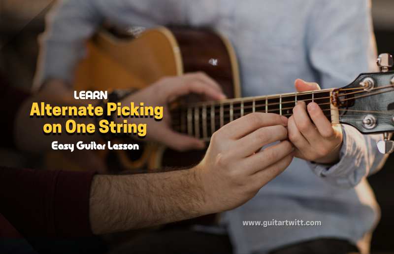 Alternate Picking On One String