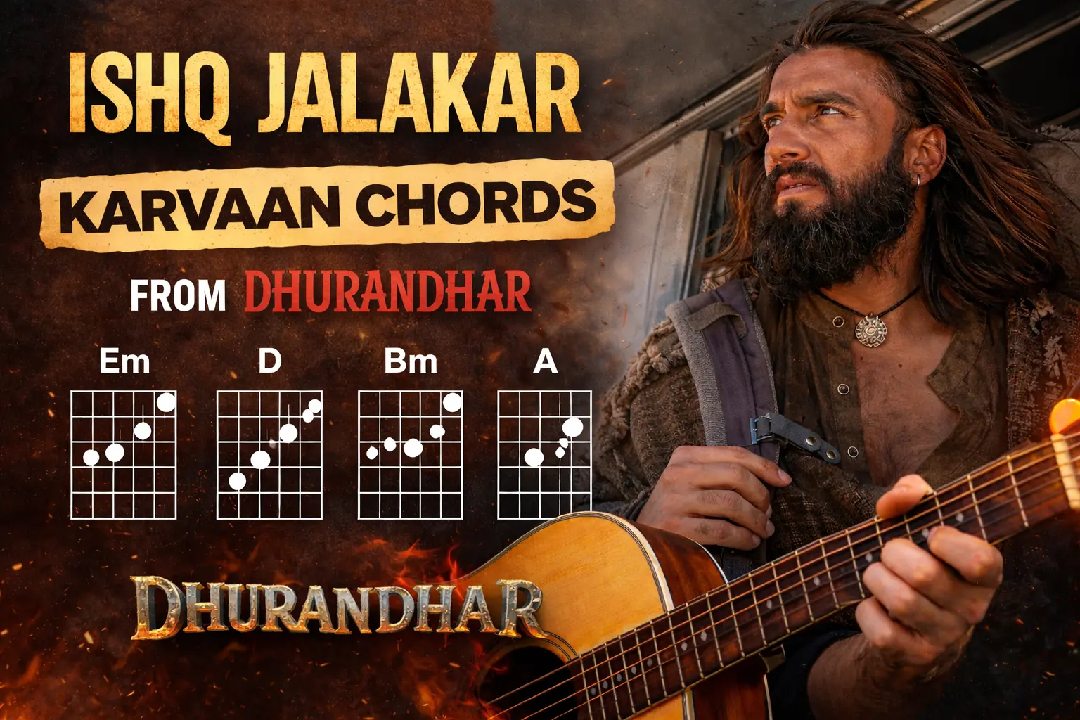 Ishq Jalakar – Karvaan · Chords